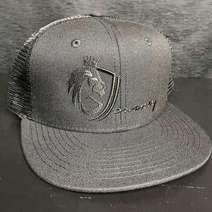 Black / Black Logo | Gabriel's Journey Trucker Hat
