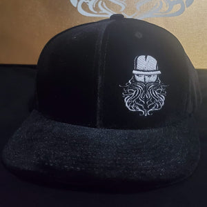 Black Suede/ White Logo | DogmaClothing Hat
