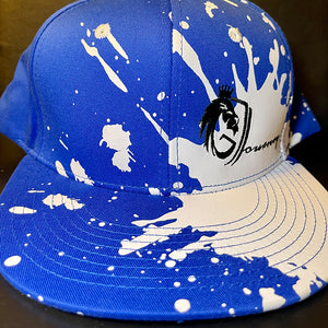 Blue/ White Splash / Black Logo | Gabriel's Journey Hat