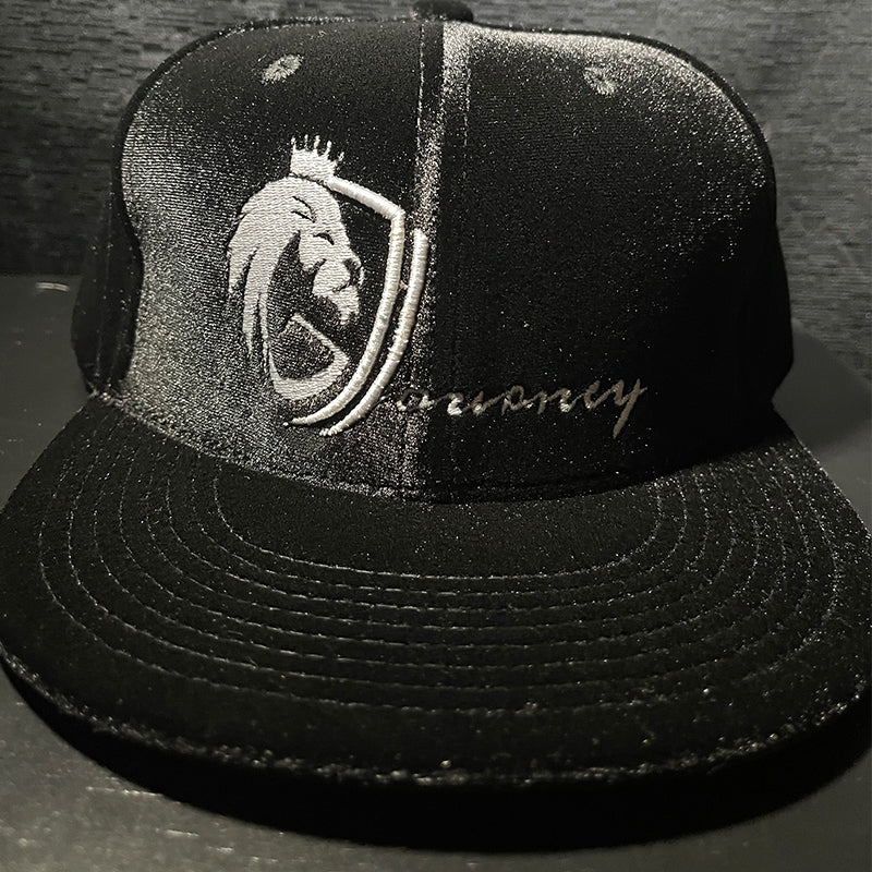 Black Suede/ Gray Logo | Gabriel's Journey Hat