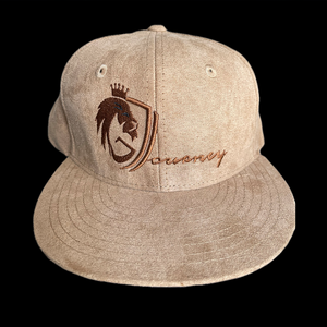 Brown Suede Hat | Brown Gabriels Journey Logo